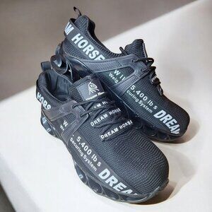 Dream Horse Mens‎ Sneakers 5400lb Steel Toe Black Size US 7.5 EU 40 Work